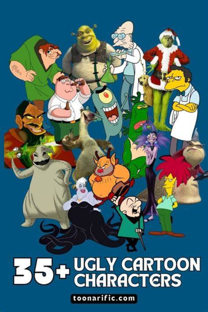 20 ugly cartoon characters, ranked by popularity in 2023 Le showroom