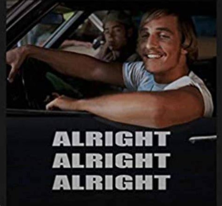 Alright Alright Alright Matthew Mcconaughey Film Movies Quotes Etsy