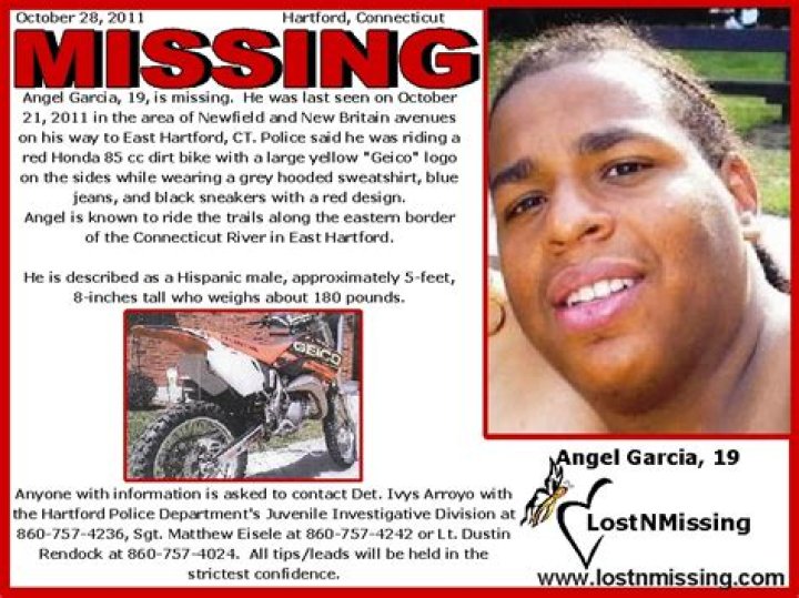 Angel Garcia MISSING Hartford CT 21OCT2011 Garcia, Missing
