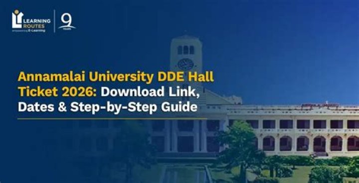 Annamalai University DDE Hall Ticket 2024 [Released] AUDDE May Exam
