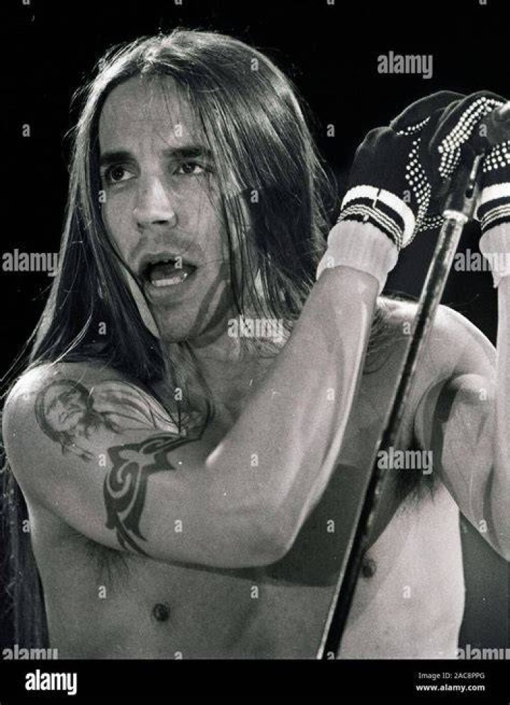 Anthony Kiedis of the Red Hot Chili Peppers, 60, is seen with a blonde