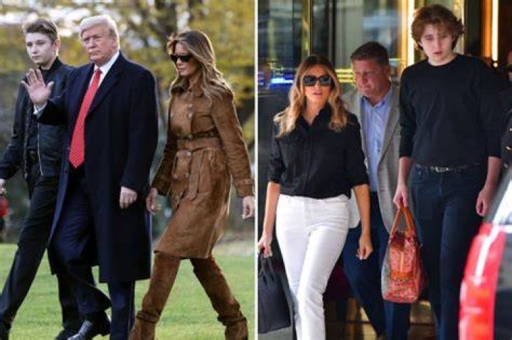 Barron Trump, 16, cruelly trolled over his 6ft 7in height by social