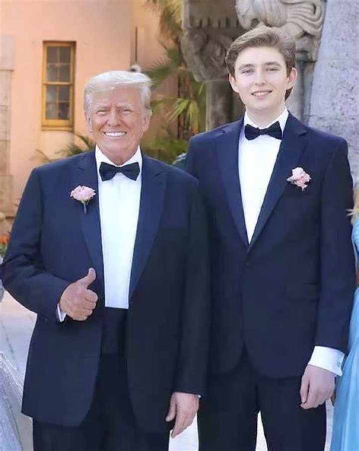 Barron Trump shows off his 6foot7 height in NYC