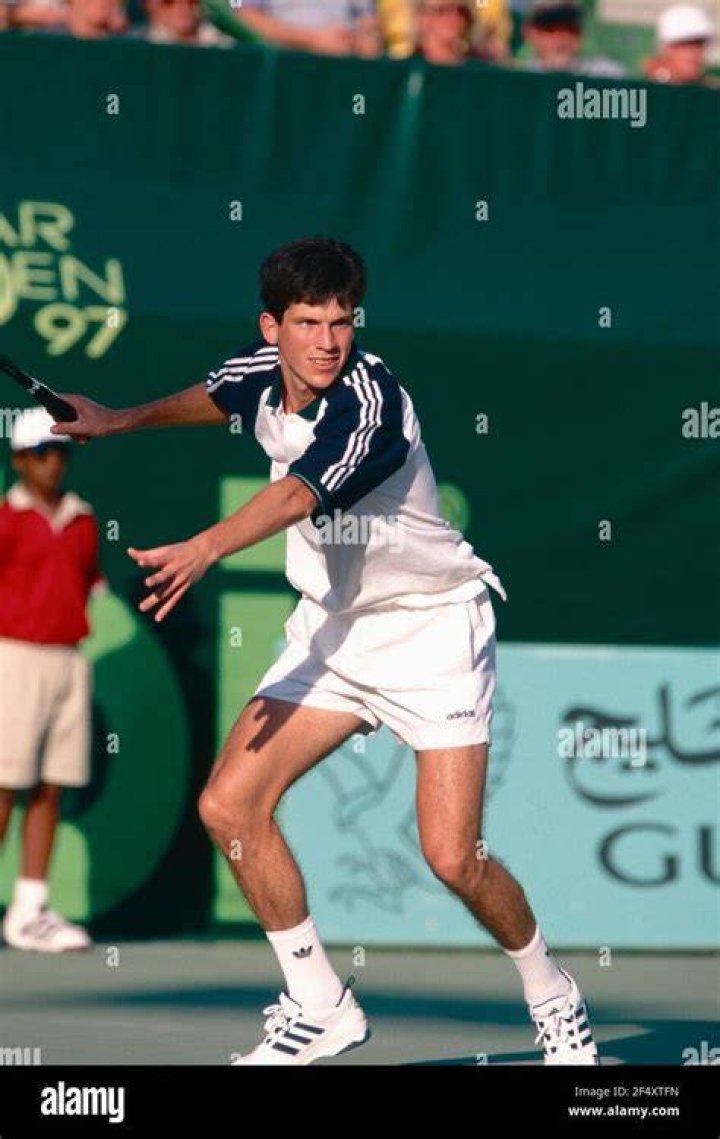 British tennis player Tim Henman, Wimbledon, UK 1990s Stock Photo Alamy