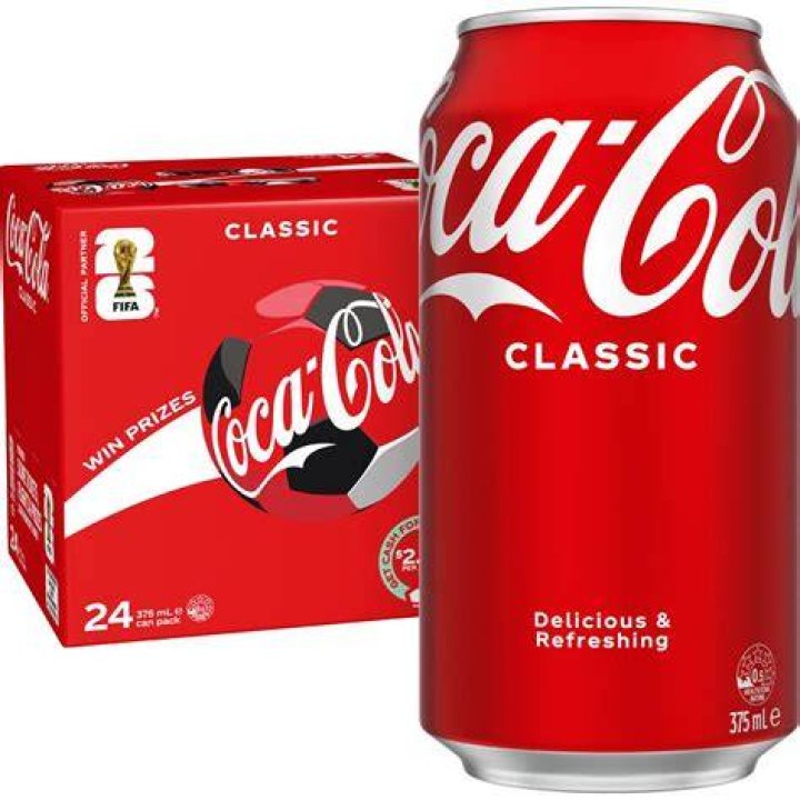 Coca Cola Classic Soft Drink Can 375ml Woolworths