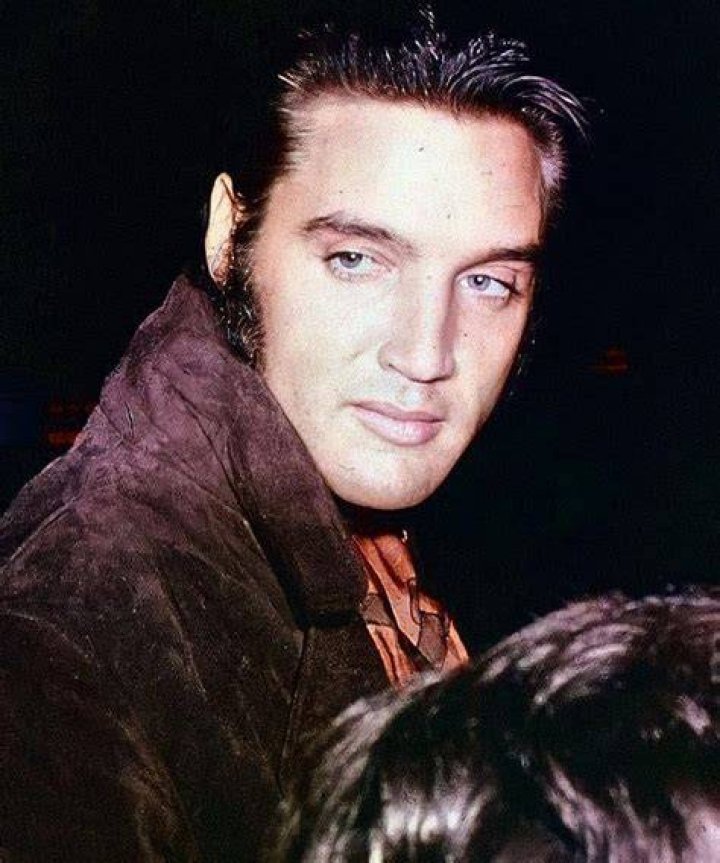 Elvis with his Dad.....(Vernon ) 1969 Las Vegas Press Conference