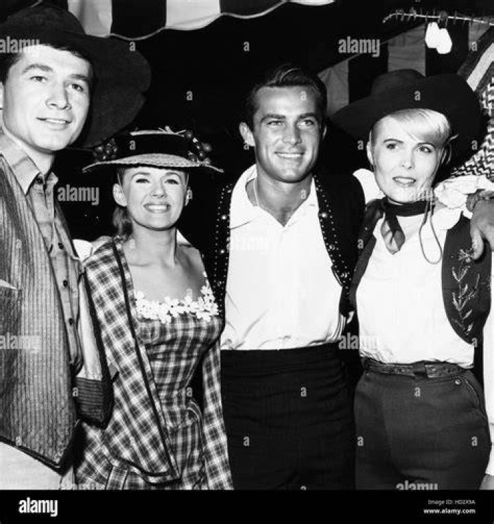 From left Gary Clarke, Connie Stevens, Robert Conrad and his wife Joan