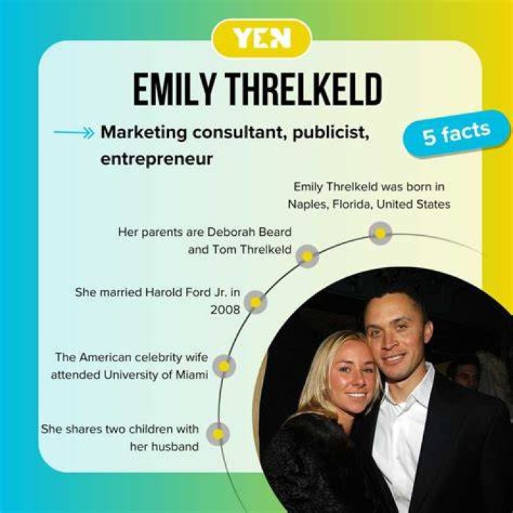 Get to know Emily Threlkeld, Harold Ford Jr's first wife Briefly.co.za