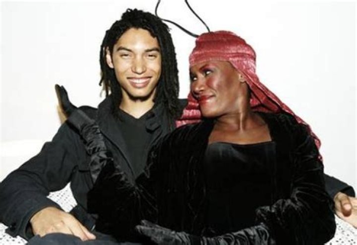 grace jone with her son and new born granddaughter Grace Jones Photo