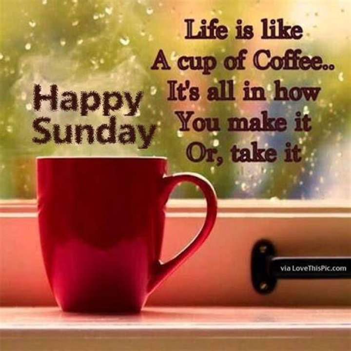 HAPPY SUNDAY COFFEE MUG IMAGE QUOTE Bramble Avenue