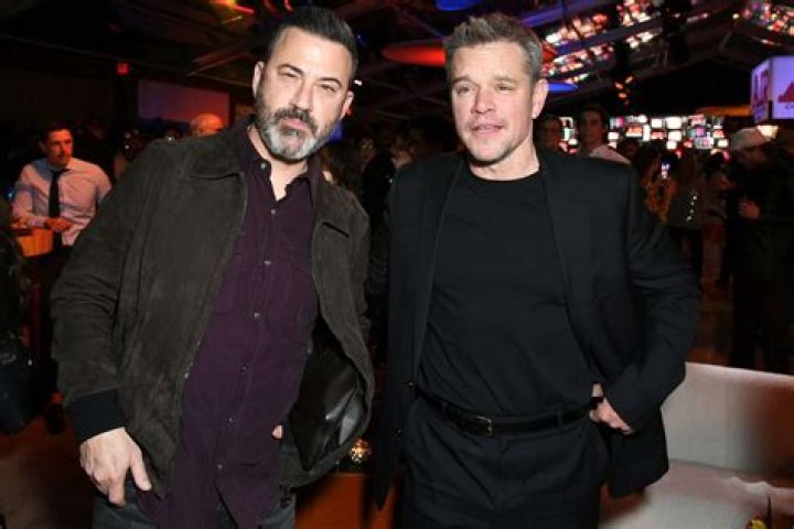 Jimmy Kimmel and Matt Damon wore 'I'm With Stupid' Tshirts to the