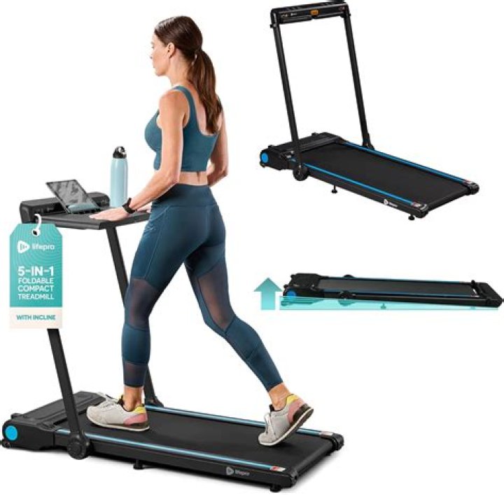 LifePro Compact Foldable Treadmill for People 5' 4"" & Under. Mini
