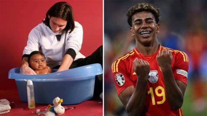 Lionel Messi bathed Spain and Barcelona prodigy Lamine Yamal as a baby