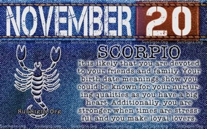 November 20 Zodiac Horoscope Birthday Personality