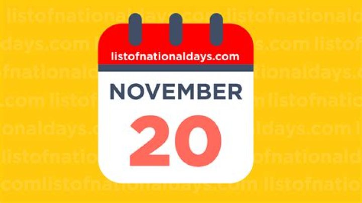 NOVEMBER 20TH National Holidays,Observances & Famous Birthdays