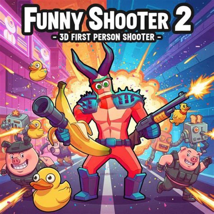The Shooter Humor de personagem, Ilustrações 3d, Ilustrações